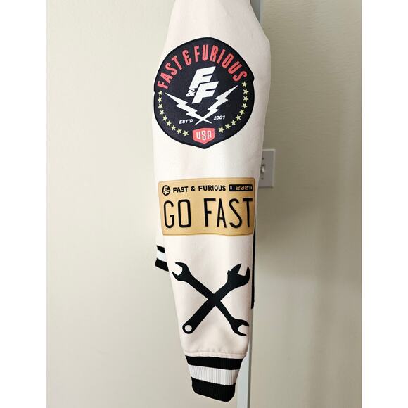 NWT REASON x FAST & FURIOUS Collaboration Varsity Button Down Jacket Sz L - Picture 8 of 16